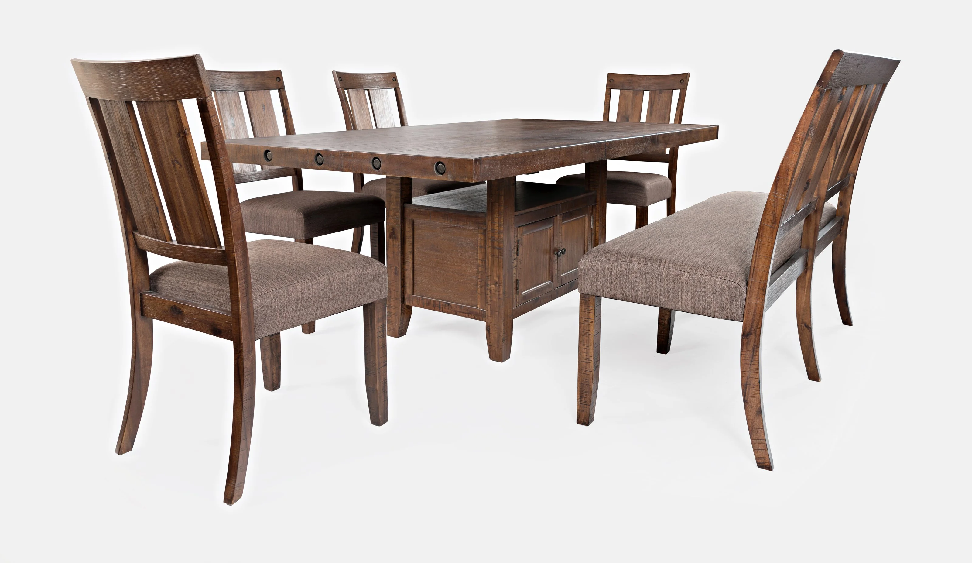 Jofran Mission Viejo 1x196642KD+1x196678+4x1966395KD Table and Chair